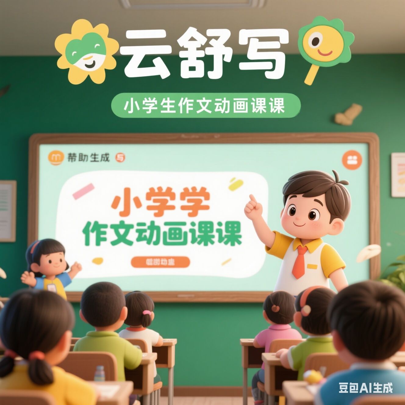 云舒写1-6年级作文动画课（暑假补习的好时机） [14.4GB]