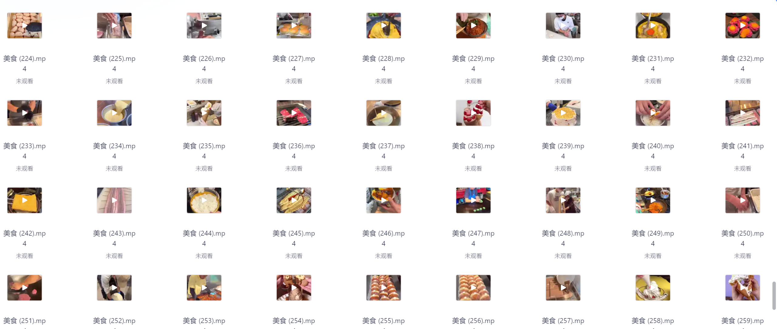 1000多款高清无水印日本街头美食视频素材 【20.5G】