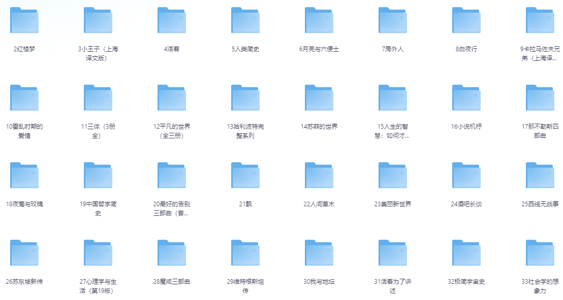 豆瓣超过9.0分的好书合集【epub/mobi/azw3/pdf/txt】【2.8GB】
