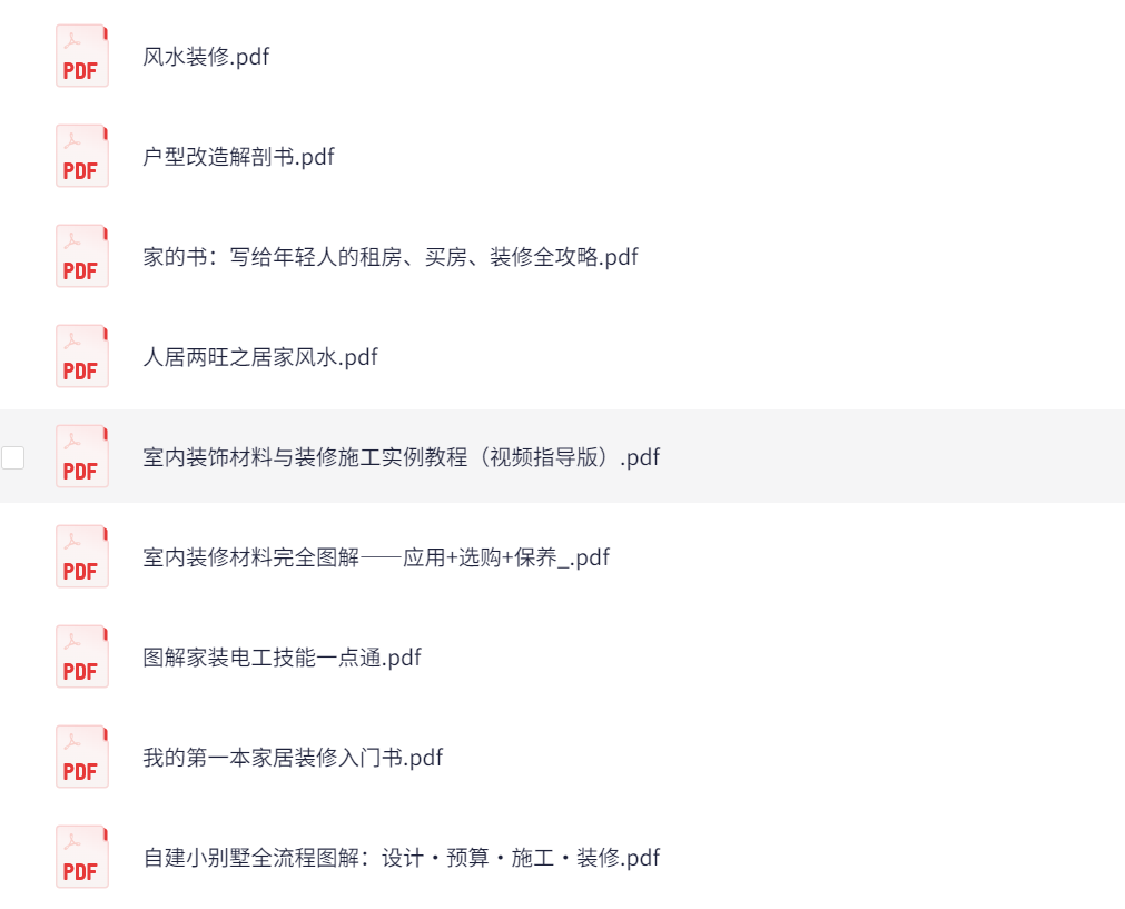家庭装修·电子书·图书合集【家装必备】【1.6G】
