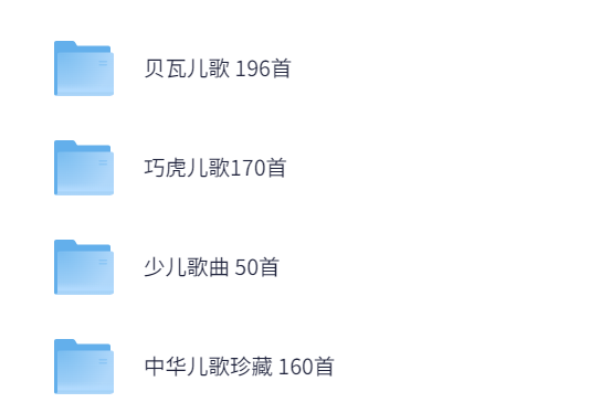 儿歌大全 570首【1.89G】