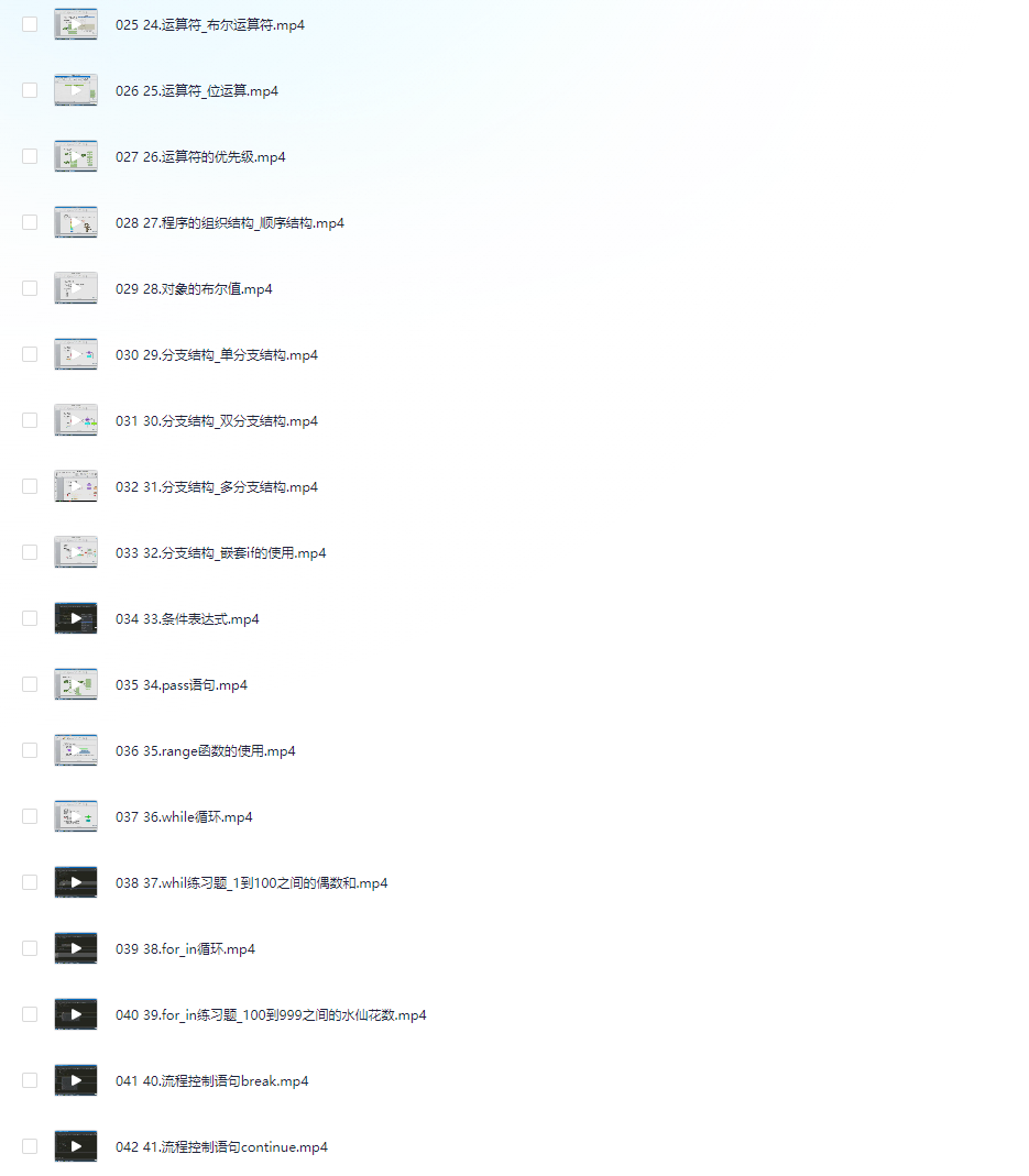 花了2万多买的Python教程全套,现在分享给大家,从入门到精通 Python全栈开发教程 【 2.1G】