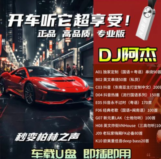 DJ阿杰2025全网抖音热播车载DJ精选音乐【26.2GB/MP3】