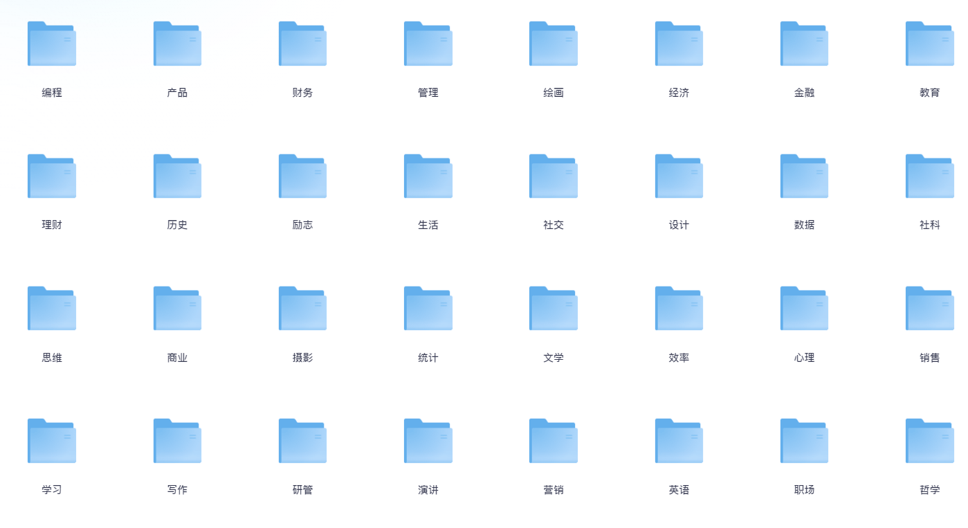 各类目精选图书1361本（已分好类）（书籍文章分享）【epub格式/5GB】