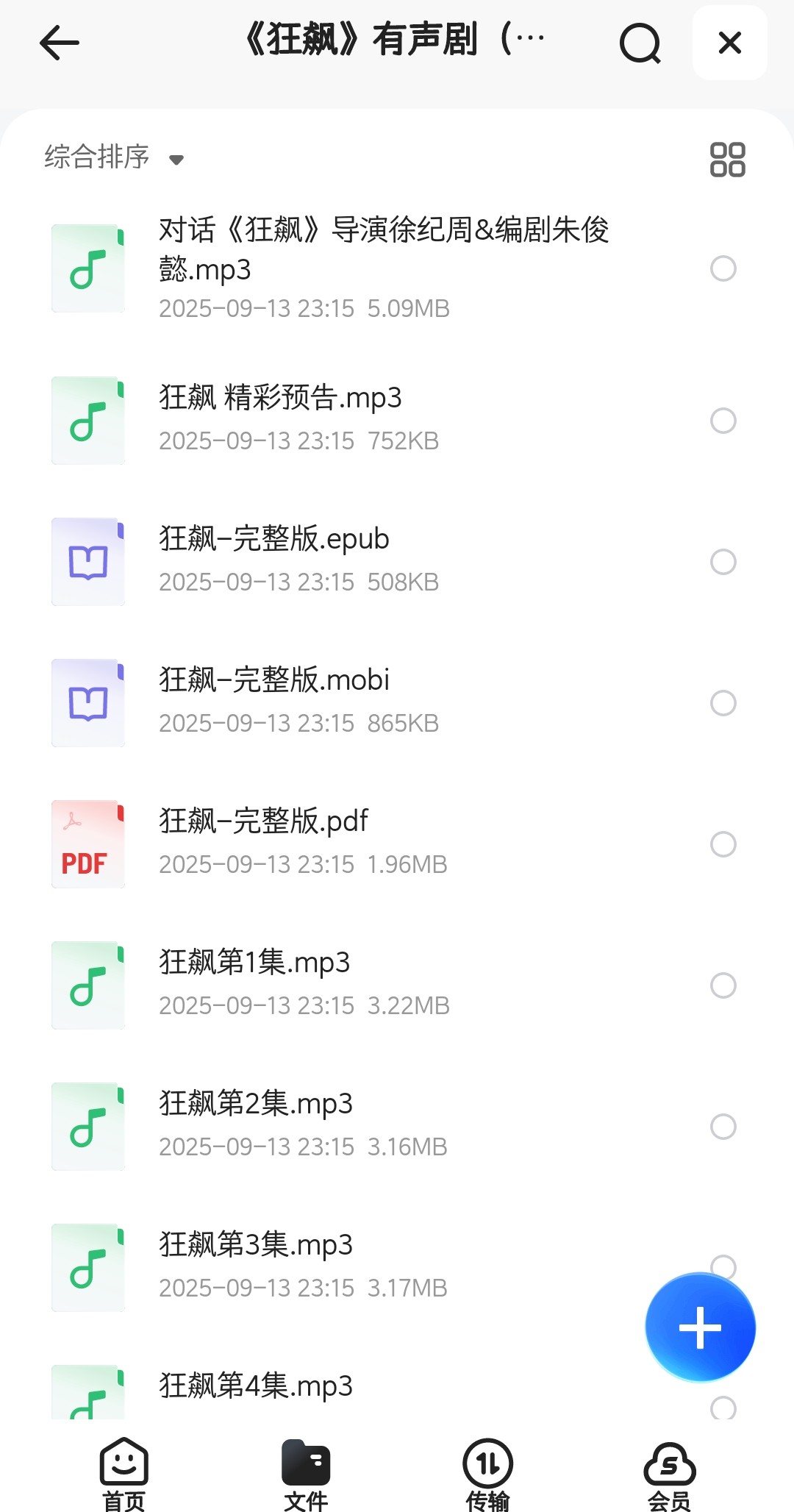 《狂飙》有声剧（296MB）