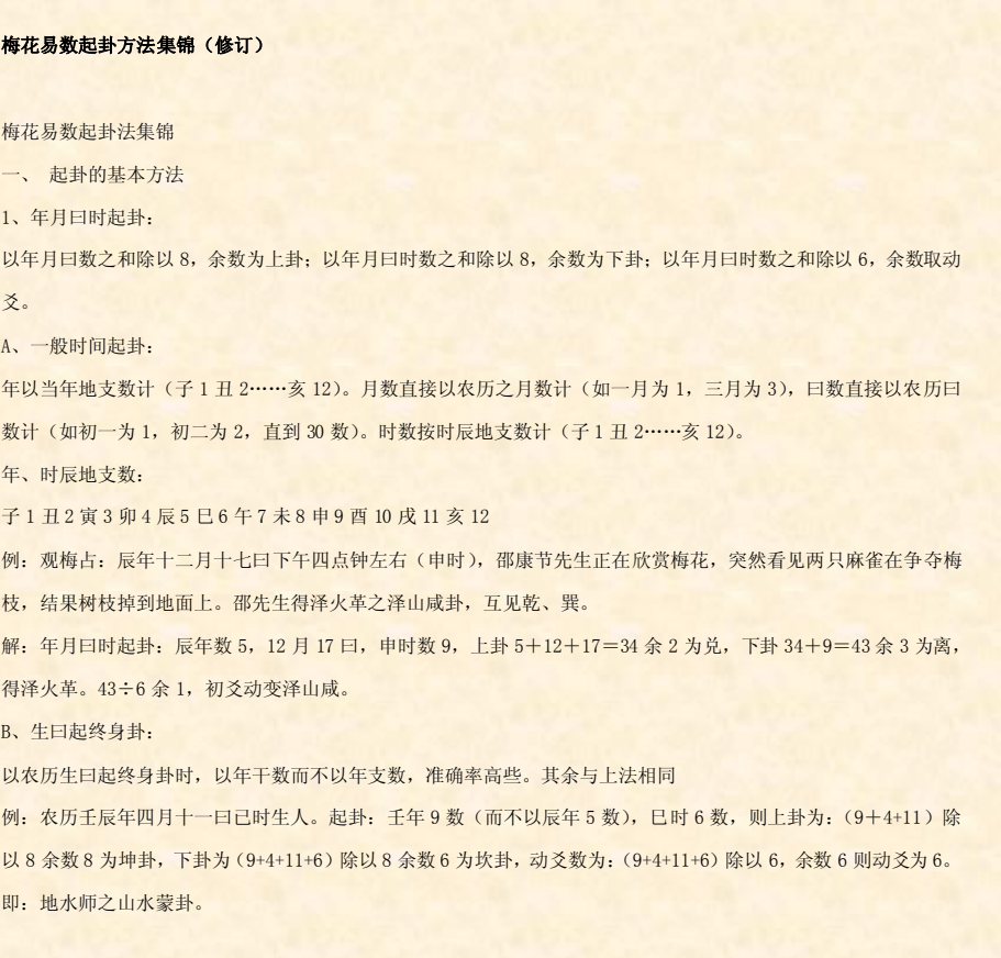 《梅花易数》相关书籍 合集汇总 ​​​ 【PDF/DOC/TXT】  [100MB]