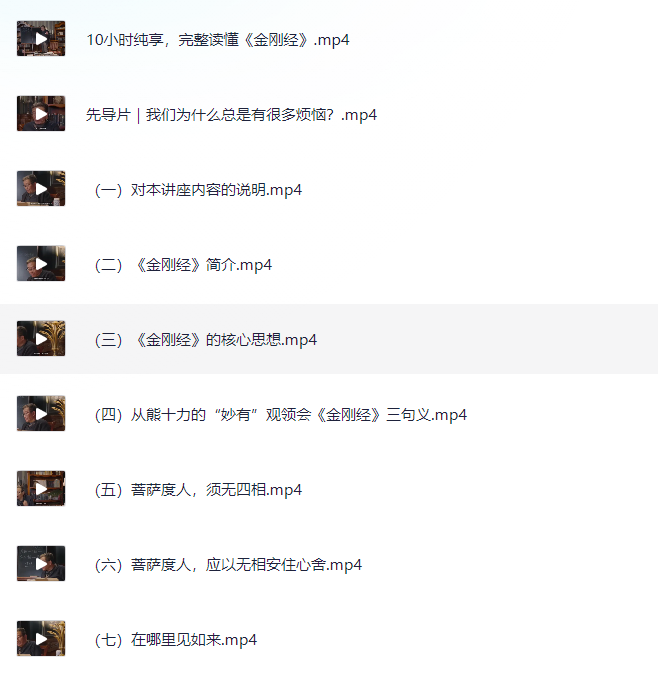 王德峰《金刚经》讲读【1.3GB】