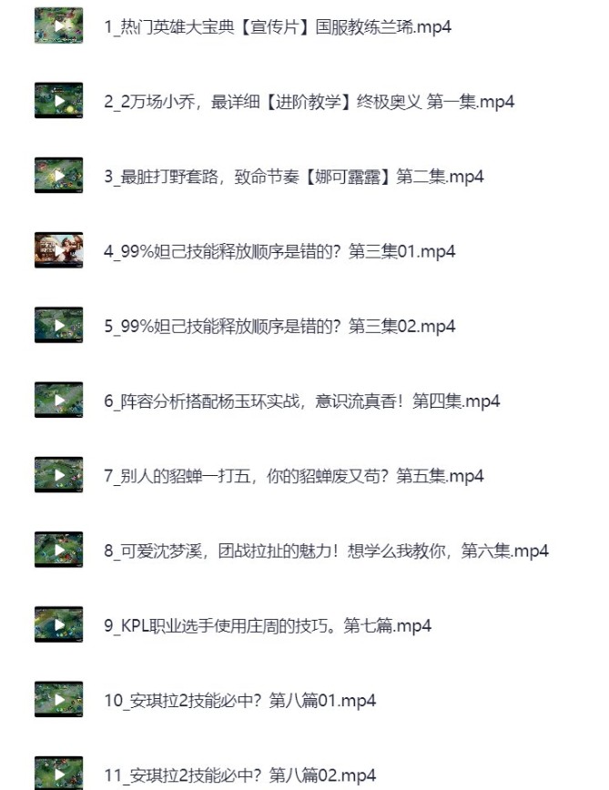 王者荣耀逆袭的一堂必修课，国服教练兰琋全英雄教学  7.2G