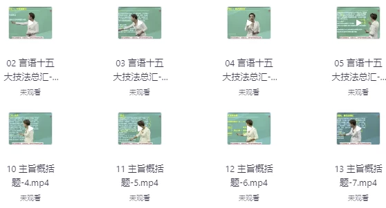 顾斐-大师归来言语秒杀十五绝技【13.6GB】