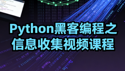 Python黑客编程之信息收集视频课程【3.9GB】